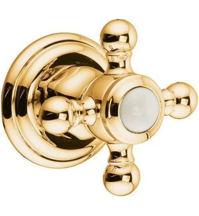 Bộ mặt nạ van khóa âm tường vàng Adlon Đức Kludi 518034520