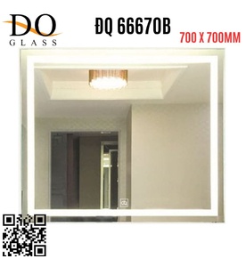 Gương đèn led phòng tắm Đình Quốc ĐQ 66670A (700x700mm) 