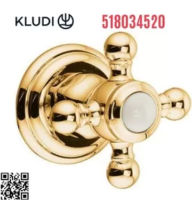 Bộ mặt nạ van khóa âm tường vàng Adlon Đức Kludi 518034520