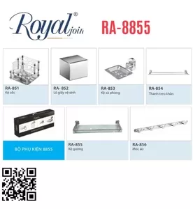Bộ phụ kiện phòng tắm 6 món Royal Join RA-8855