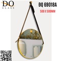 Gương dây da hình tròn Đình Quốc ĐQ 69018A (500x500mm)