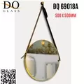 Gương Phòng Tắm Dây Da Hình Tròn Đình Quốc ĐQ 69018A 500x500mm