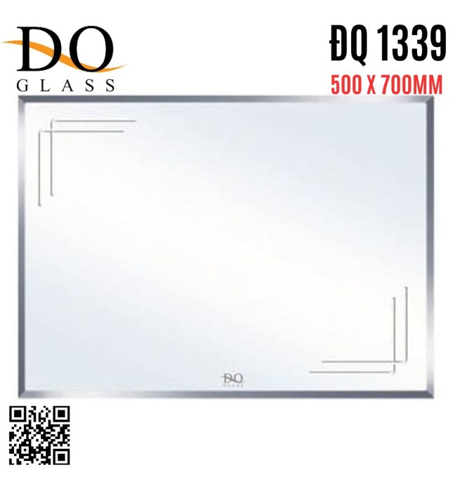 Gương phòng tắm trang trí Đình Quốc ĐQ 1339 (500x700mm) 