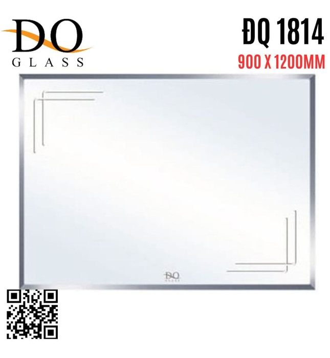 Gương phòng tắm trang trí Đình Quốc ĐQ 1814 (900x1200mm) 