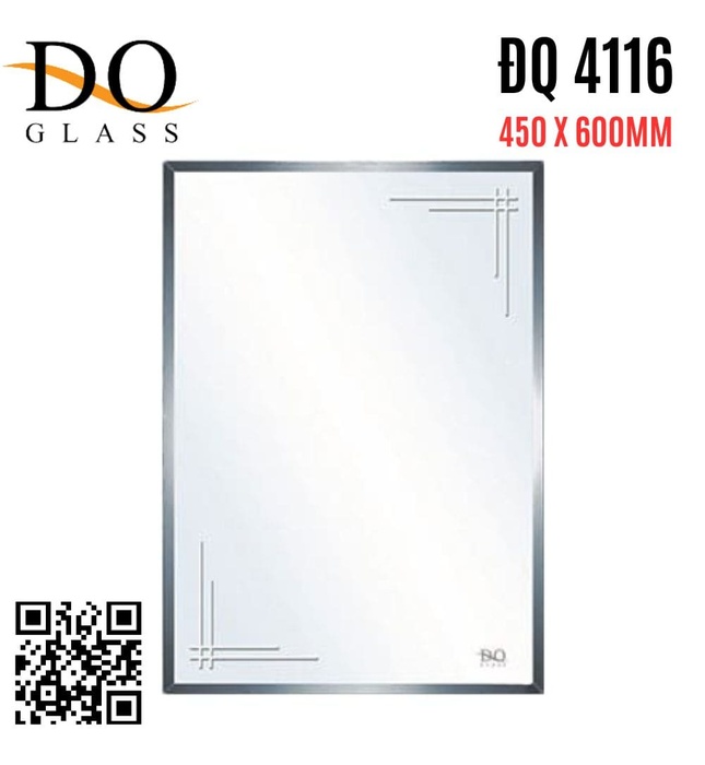 Gương phòng tắm trang trí Đình Quốc ĐQ 4116 (450x600mm)  