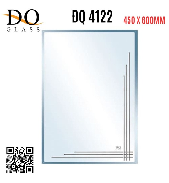 Gương phòng tắm trang trí Đình Quốc ĐQ 4122 (450x600mm)
