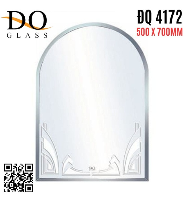 Gương phòng tắm trang trí Đình Quốc ĐQ 4172 (500x700mm)