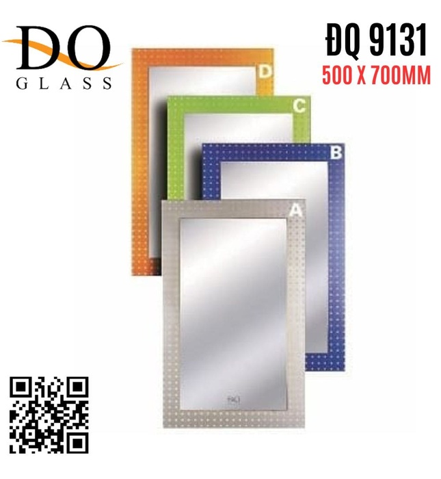 Gương phòng tắm trang trí Đình Quốc ĐQ 9131 (500x700mm)