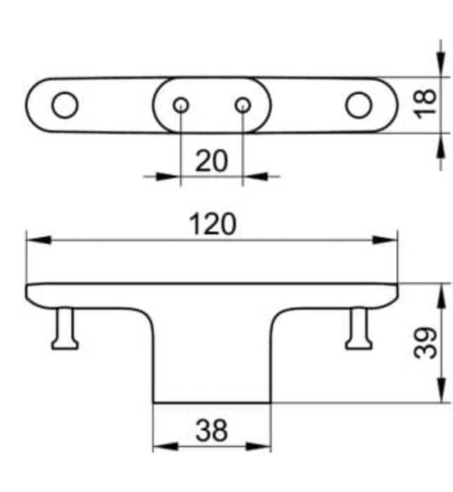 Móc áo đôi màu đen Đức Edition 400 Keuco 11515130000