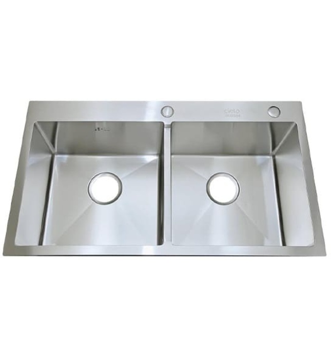 Chậu rửa bát 2 hố cân inox SUS304 Cielo 01-7245 (72x45cm)