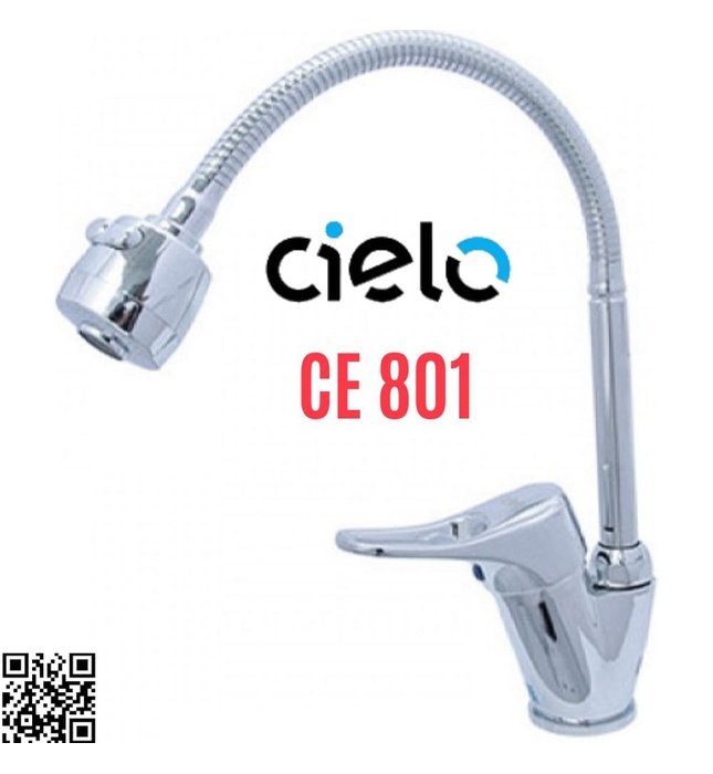 Vòi bếp nóng lạnh cần mềm gắn chậu Cielo CE 801
