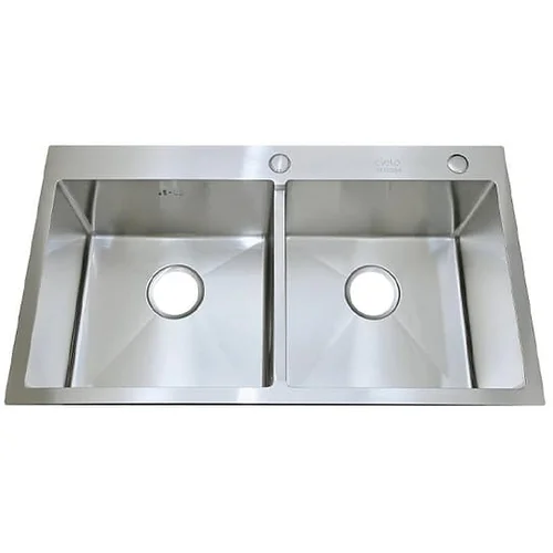 Chậu rửa bát 2 hố cân inox SUS304 Cielo 01-7245 (72x45cm)