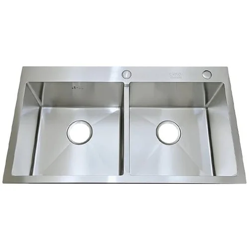 Chậu rửa bát 2 hố cân inox SUS304 Cielo 01-7843 (78x43cm)