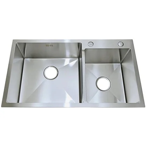 Chậu rửa bát 2 hố lệch inox 304 Cielo 02-8245 (82x45cm)