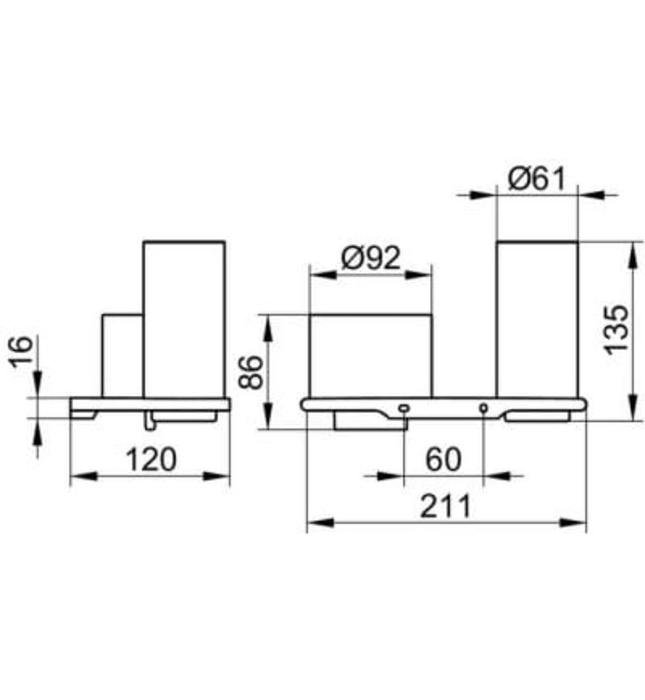 Kệ dung dịch và cốc đen Đức Edition 400 Keuco 11553139000