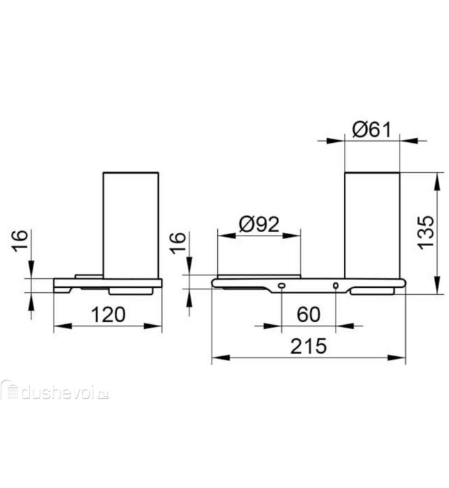 Kệ xà phòng và cốc vàng Đức Edition 400 Keuco 11556039000