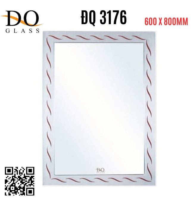 Gương phòng tắm Đình Quốc ĐQ 3176 (600x800mm) 