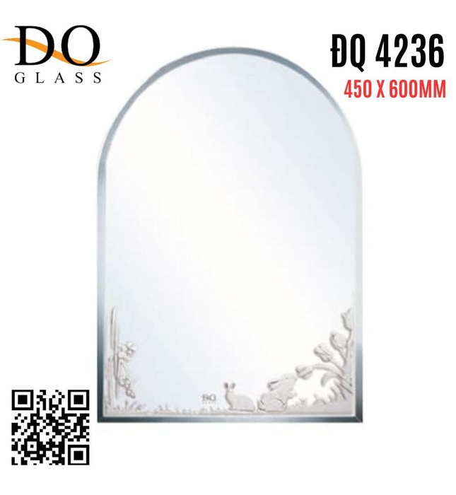 Gương phòng tắm Đình Quốc ĐQ 4236 (450x600mm)