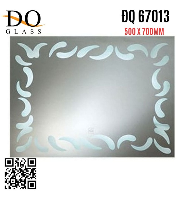 Gương đèn led phòng tắm Đình Quốc ĐQ 67013 (500x700mm) 