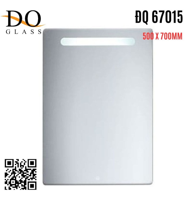 Gương đèn led phòng tắm Đình Quốc ĐQ 67015 (500x700mm)  