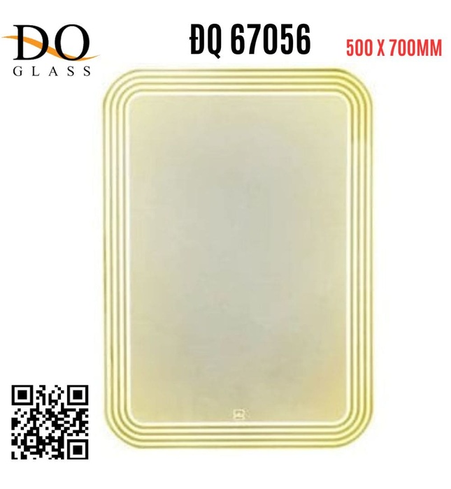 Gương đèn led phòng tắm Đình Quốc ĐQ 67056 (500x700mm) 