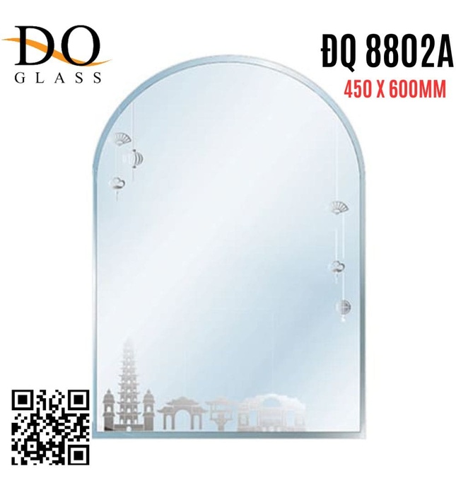 Gương phòng tắm Đình Quốc ĐQ 8802A (450x600mm)