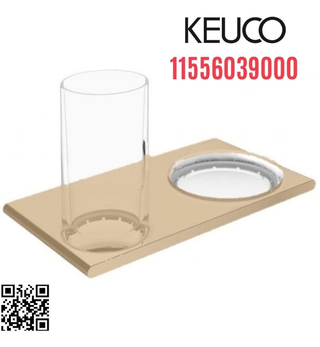 Kệ xà phòng và cốc vàng Đức Edition 400 Keuco 11556039000