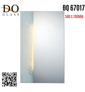 Gương đèn led phòng tắm Đình Quốc ĐQ 67017 (500x700mm) 