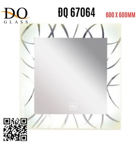 Gương đèn led phòng tắm Đình Quốc ĐQ 67064 (600x600mm) 