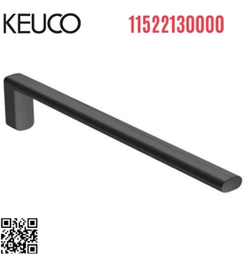 Thanh treo khăn đơn màu đen Edition 400 Keuco 11522130000 (34cm)
