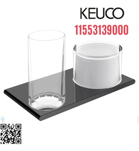 Kệ dung dịch và cốc đen Đức Edition 400 Keuco 11553139000