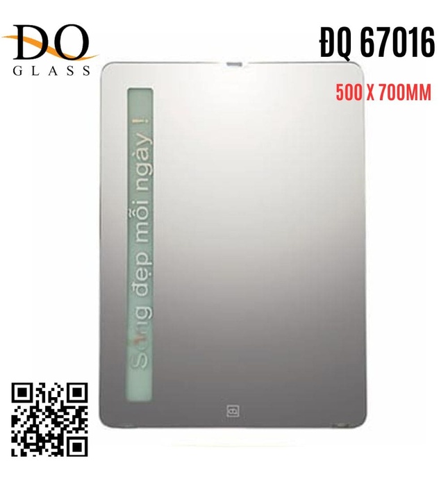 Gương đèn led phòng tắm Đình Quốc ĐQ 67016 (500x700mm) 