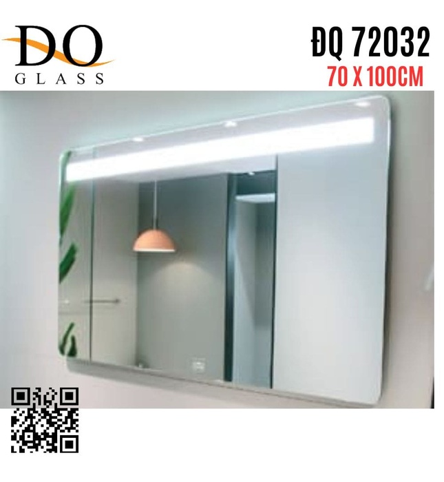 Gương đèn led phòng tắm Đình Quốc ĐQ 72032 (700x1000mm) 