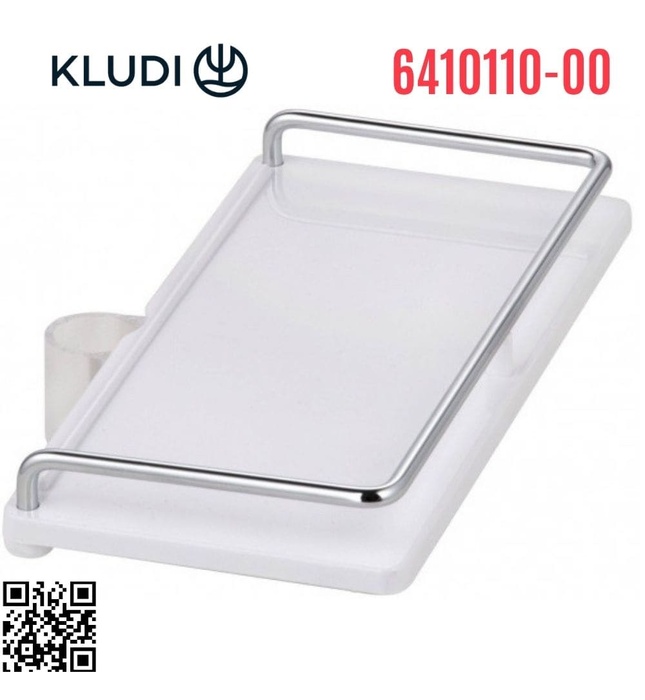 Kệ để đồ cài thanh trượt sen Đức Freshline Kludi 6410110-00
