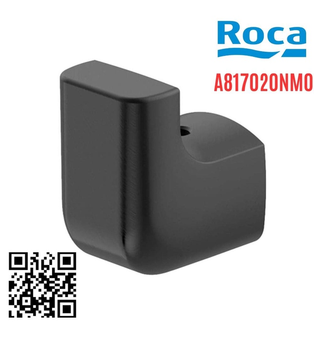 Móc áo đơn màu đen Titanium sước Roca A817020NM0