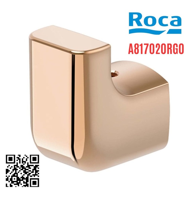 Móc áo đơn màu hồng vàng Roca A817020RG0