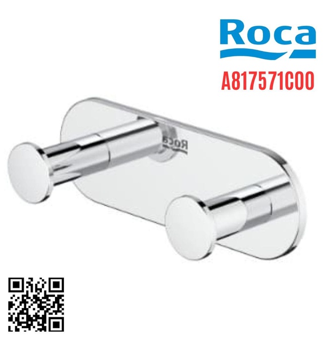Móc áo đôi kim loại Roca A817571C00
