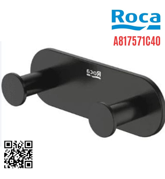 Móc áo đôi màu đen Roca A817571C40