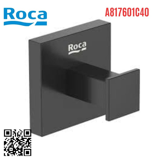 Móc áo đơn màu đen Roca A817601C40