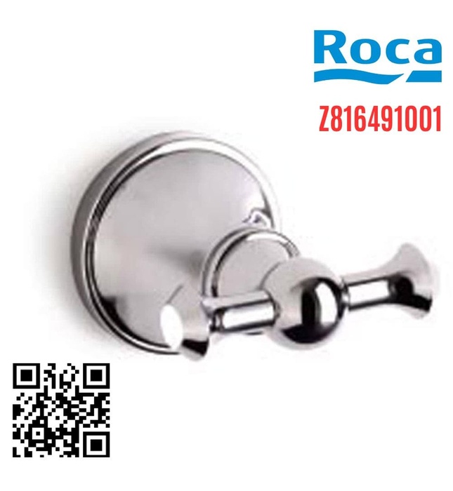 Móc áo đôi kim loại Roca Decorum Z816491001