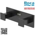 Móc áo đôi kim loại màu đen Roca A817602C40