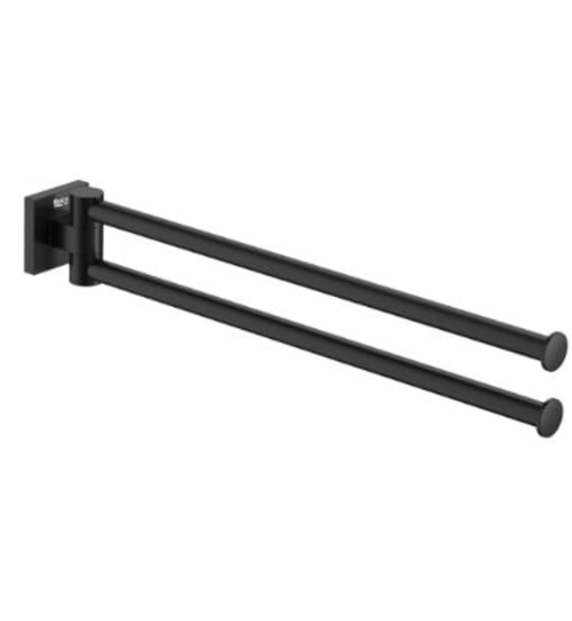 Thanh treo khăn đôi vuông màu đen Roca Hotels A817609C40