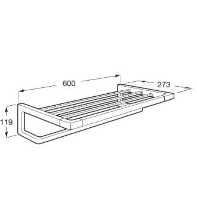 Giàn vắt khăn màu hồng vàng Roca Tempo A817032RG0