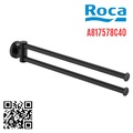 Thanh treo khăn đôi màu đen tròn Roca Hotels A817578C40