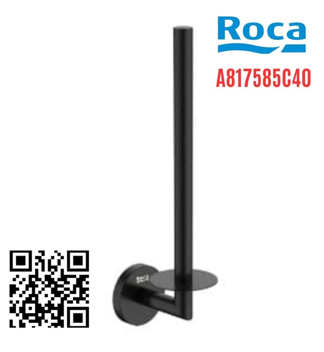 Lô giấy vệ sinh tròn màu đen Hotels Roca A817585C40