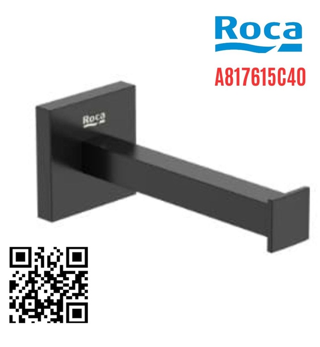 Lô giấy vệ sinh vuông màu đen Hotels Roca A817615C40