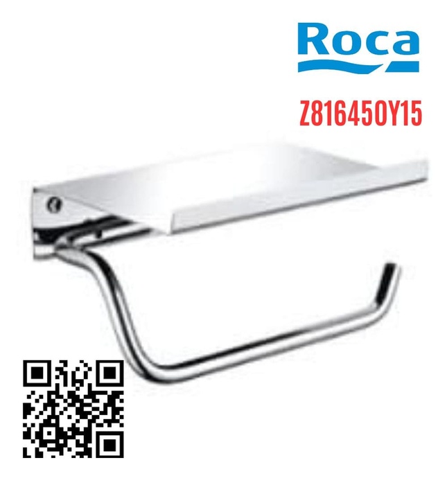 Lô giấy vệ sinh đơn có kệ để đồ Victoria Roca Z816450Y15