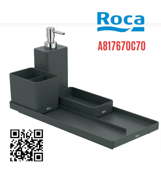 Kệ để đồ đặt bàn màu đen Roca A817670C70