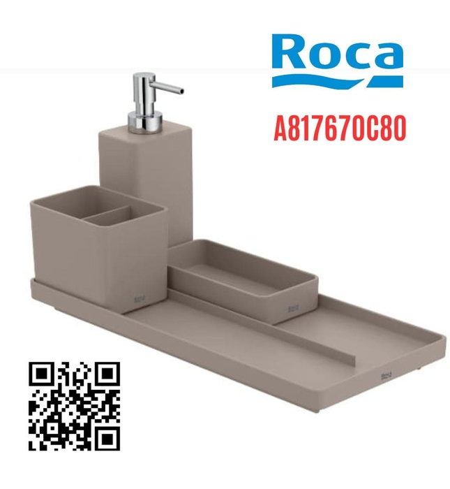 Kệ để đồ đặt bàn màu nâu Roca A817670C80