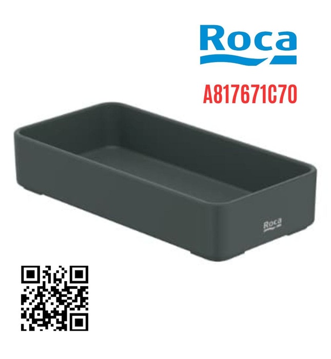 Hôp để đồ đặt bàn màu đen Roca A817671C70